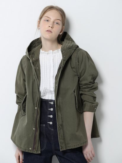 予約】hood collar military JK(khaki) - BayBee