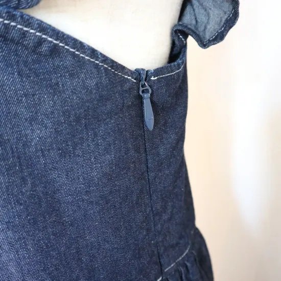 予約】4way denim dress(indigo) - BayBee