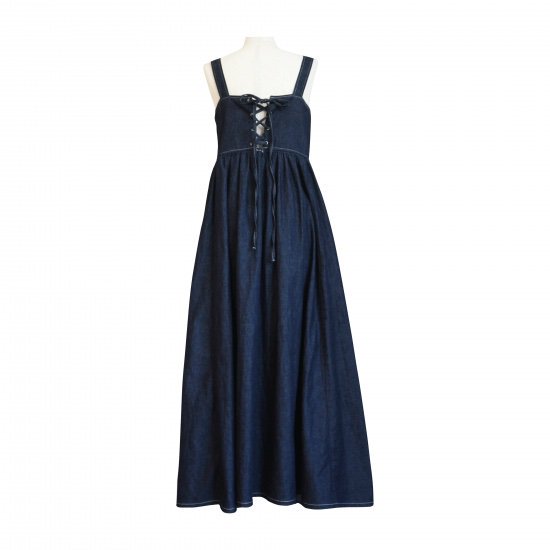 予約】4way denim dress(indigo) - BayBee