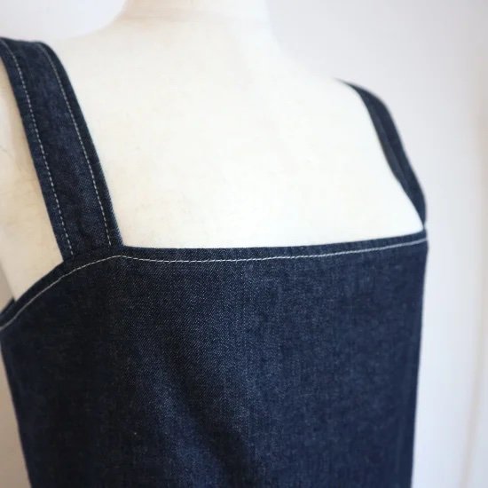 予約】4way denim dress(indigo) - BayBee