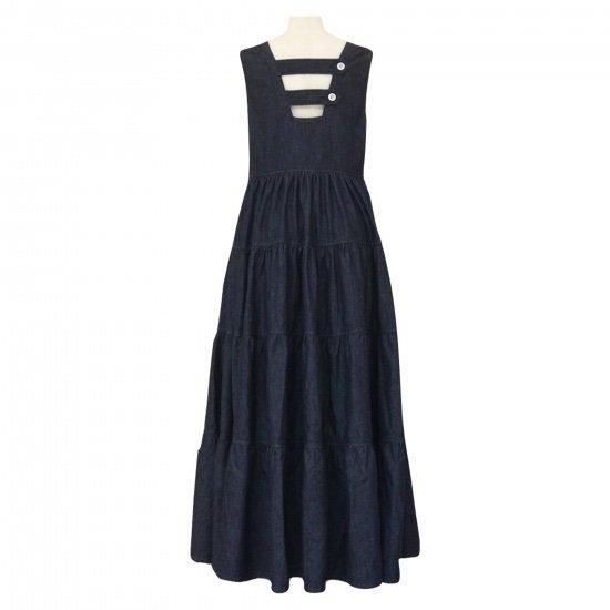 【予約】denim tiered dress - BayBee