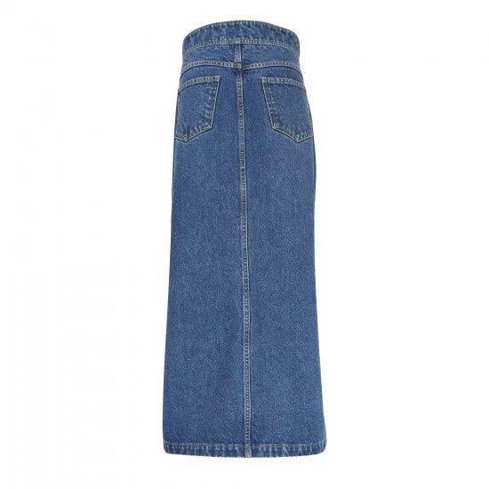 スカート baybee center fringe denim skirt center fringe denim skirt/baybee