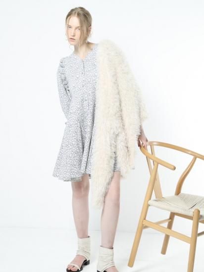 Baybee flower flare dress(blue) ベイビー ドレス flower flare dress(blue) - BayBee