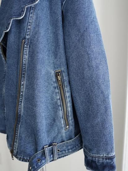 予約】scallop collar denim JK - BayBee
