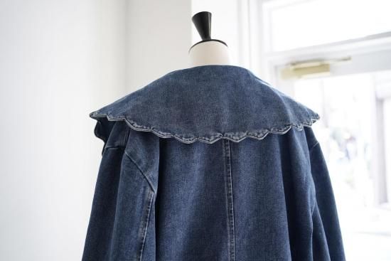 予約】scallop collar denim JK - BayBee