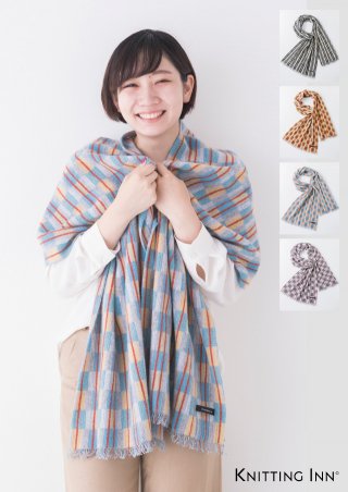 F-3279　ウールフェルトチェックストール2017／WOOL FELT CHECK SCARF<img class='new_mark_img2' src='https://img.shop-pro.jp/img/new/icons41.gif' style='border:none;display:inline;margin:0px;padding:0px;width:auto;' />