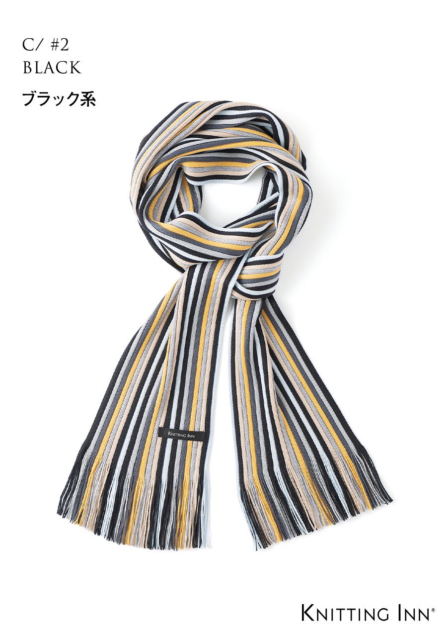 FRED PERRY RIBBED SCARF ツートーン リブマフラー - マフラー