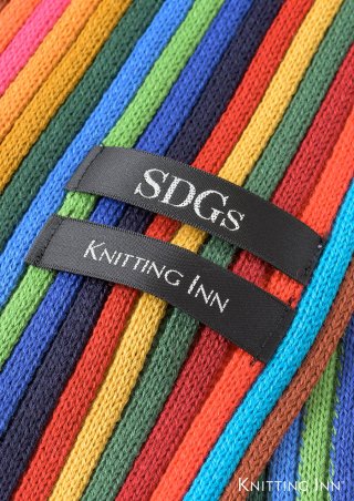 F-3346　SDGsマフラー2021／SDGs SCARF 2021 - KNITTING INN 　 松井ニット技研