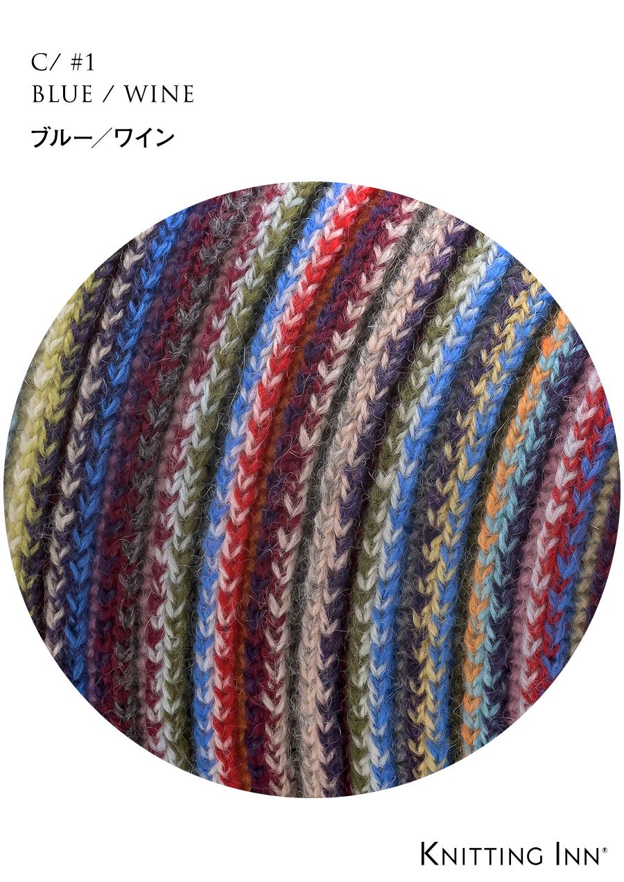 F-3345 カシミヤランダムリブマフラー2021／CASHMERE RIBBED SCARF