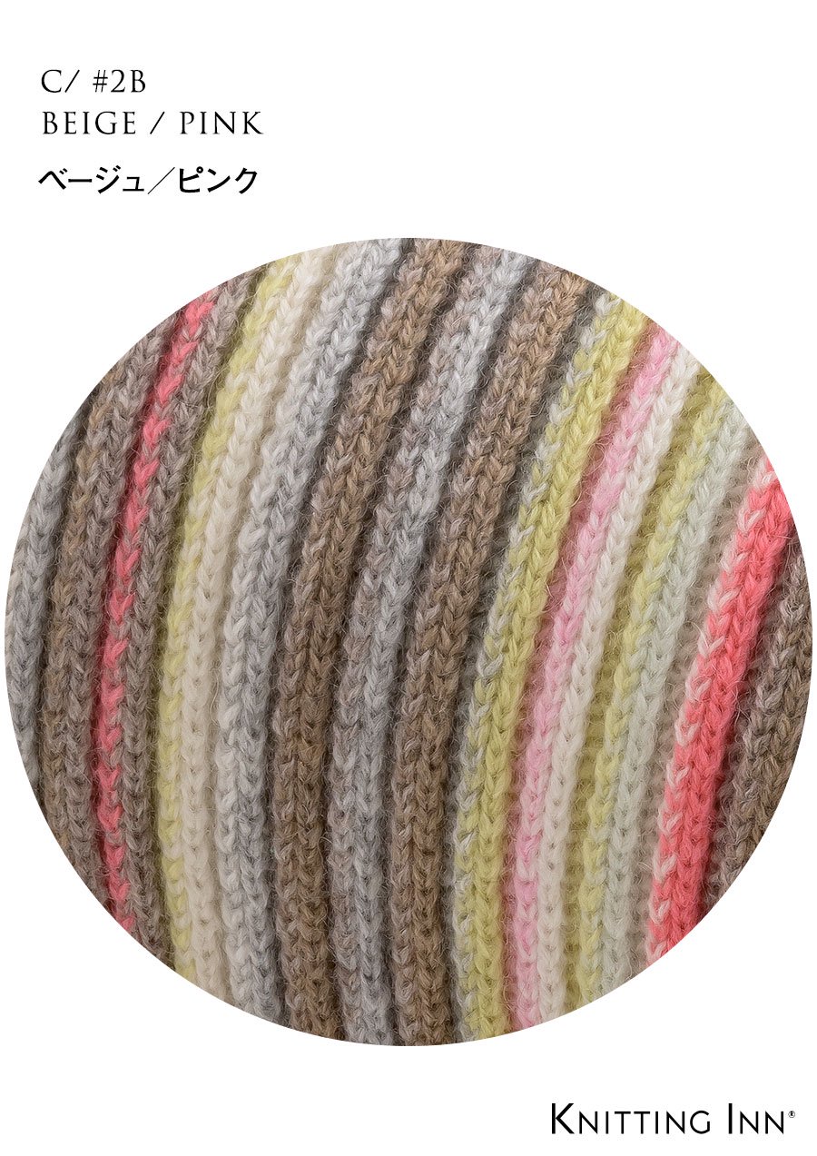 F-3345 カシミヤランダムリブマフラー2021／CASHMERE RIBBED SCARF