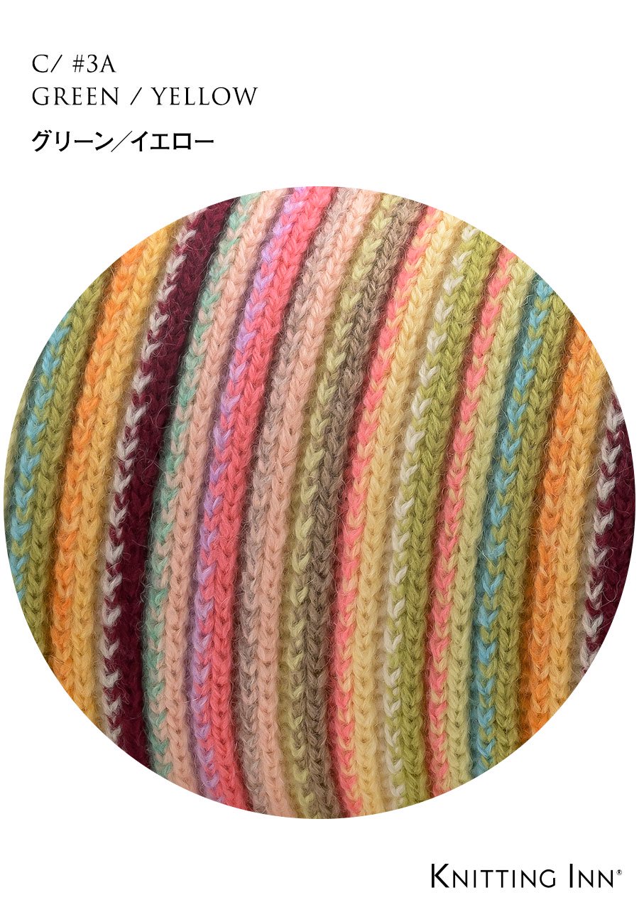 F-3345 カシミヤランダムリブマフラー2021／CASHMERE RIBBED SCARF