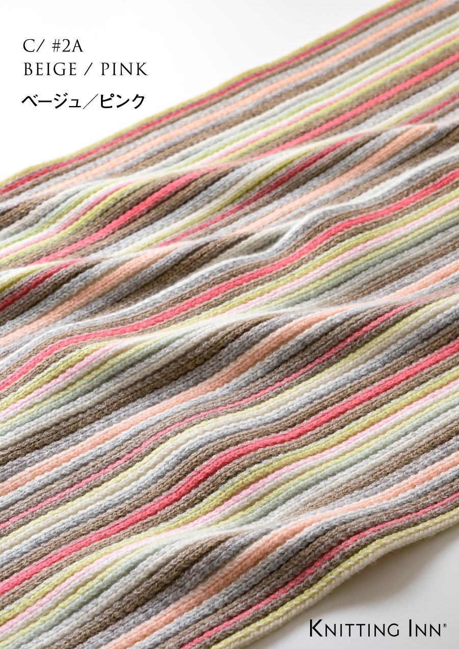 F-3345 カシミヤランダムリブマフラー2021／CASHMERE RIBBED SCARF ...