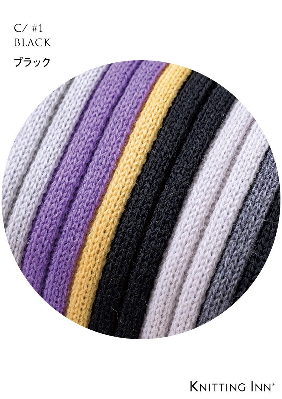 F-3351 ウールリブマフラー2022／WOOL RIBBED SCARF - KNITTING