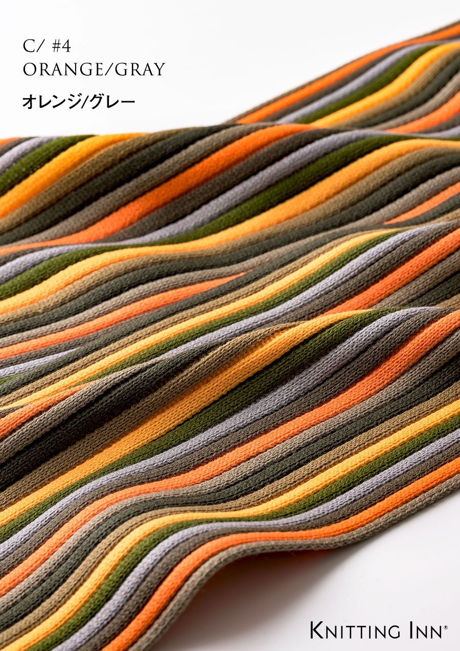 F-3353 毛混リブマフラー2023／RIBBED SCARF - KNITTING INN 松井