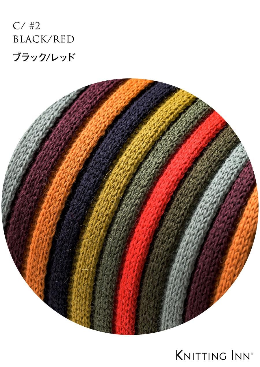 F-3353 毛混リブマフラー2023／RIBBED SCARF - KNITTING INN 松井