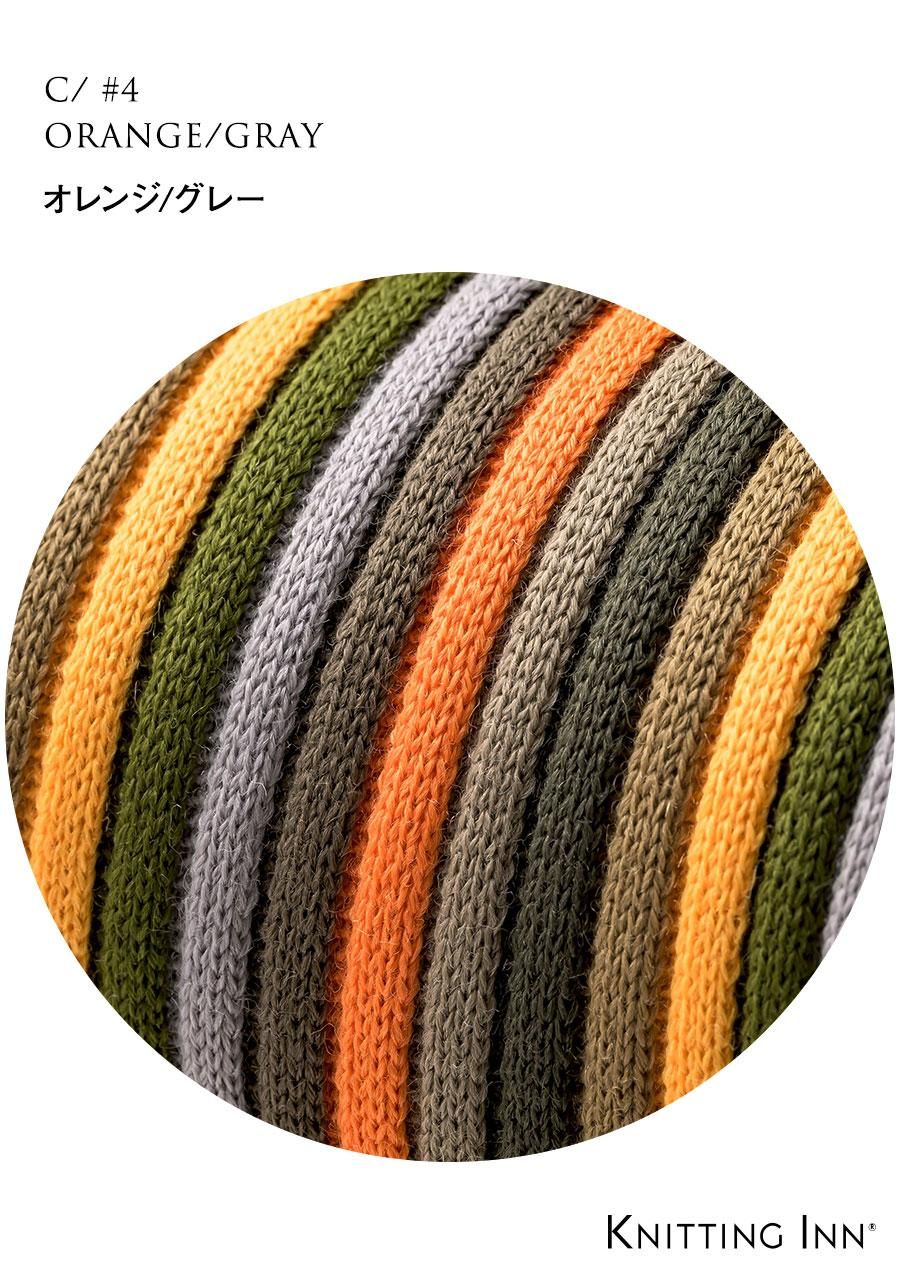 F-3353 毛混リブマフラー2023／RIBBED SCARF - KNITTING INN 松井
