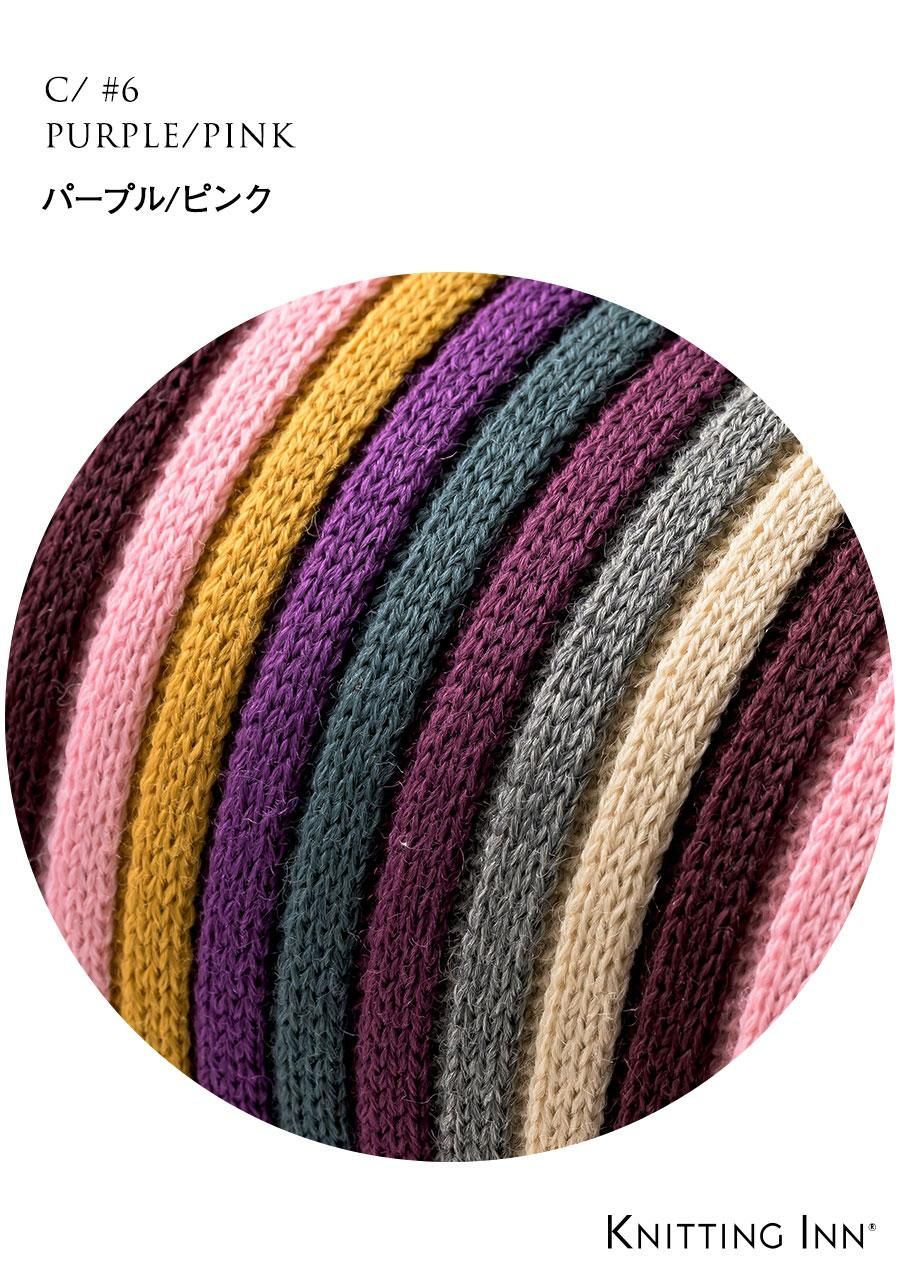 F-3353 毛混リブマフラー2023／RIBBED SCARF - KNITTING INN 松井