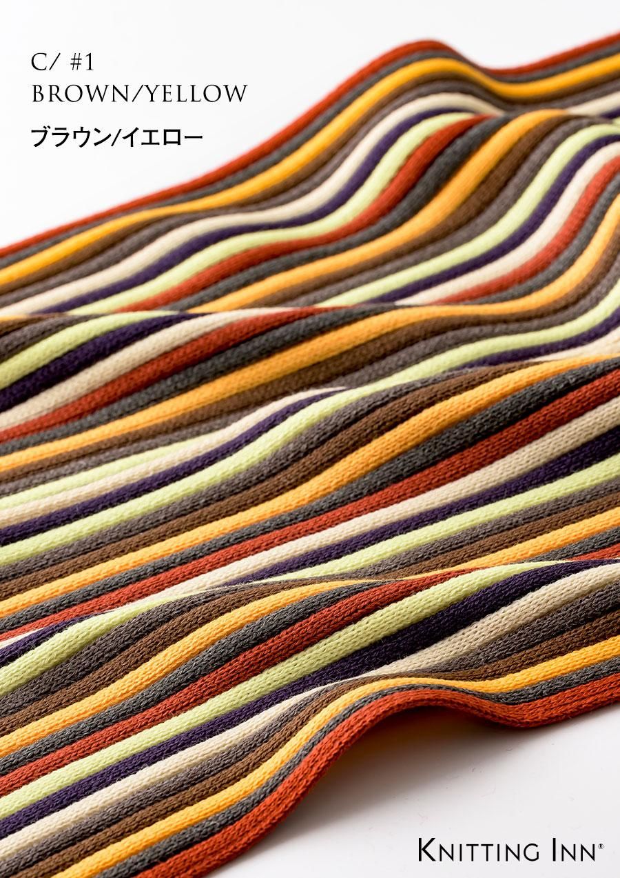 F-3353 毛混リブマフラー2023／RIBBED SCARF - KNITTING INN