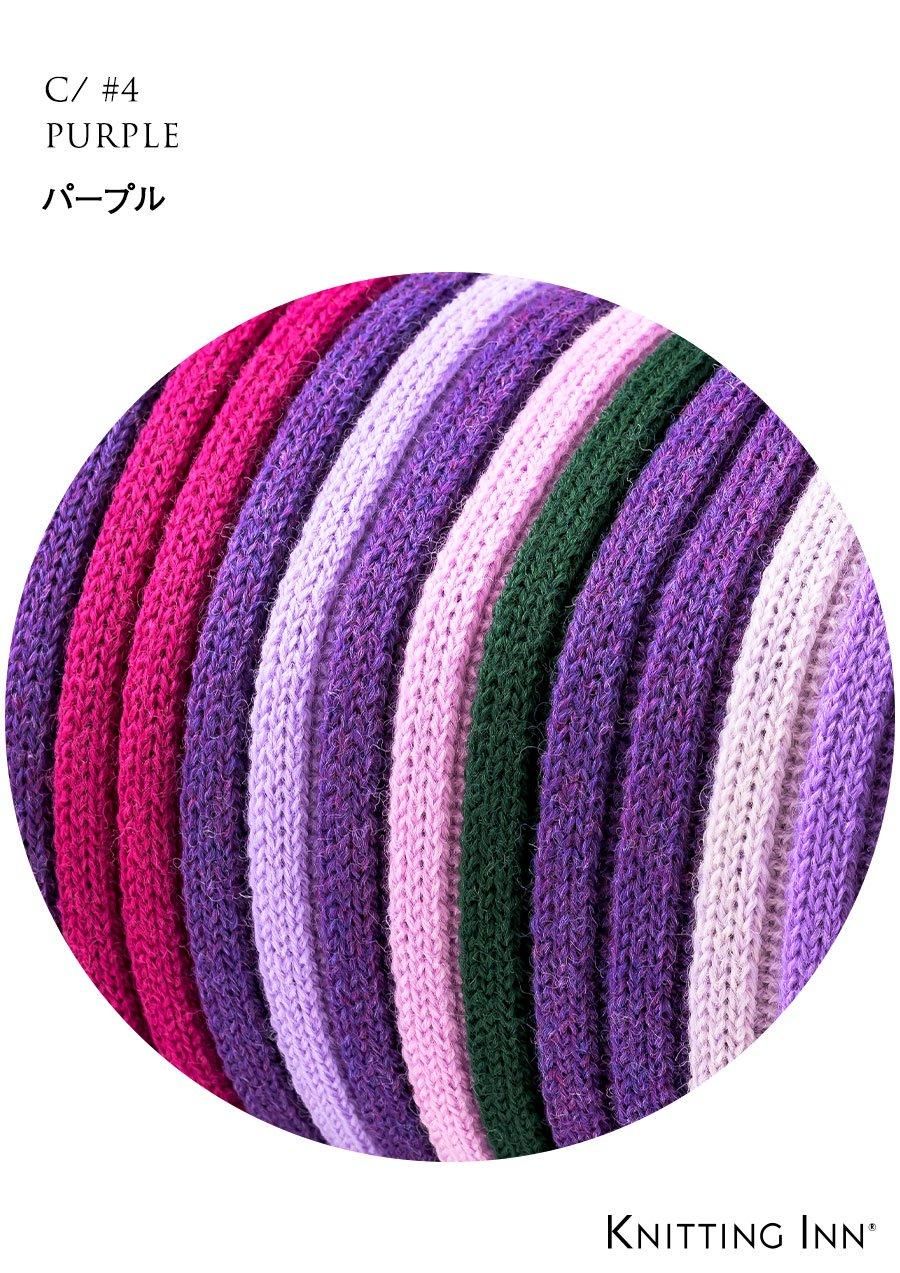 F-3354 ウールリブマフラー2024／WOOL RIBBED SCARF - KNITTING