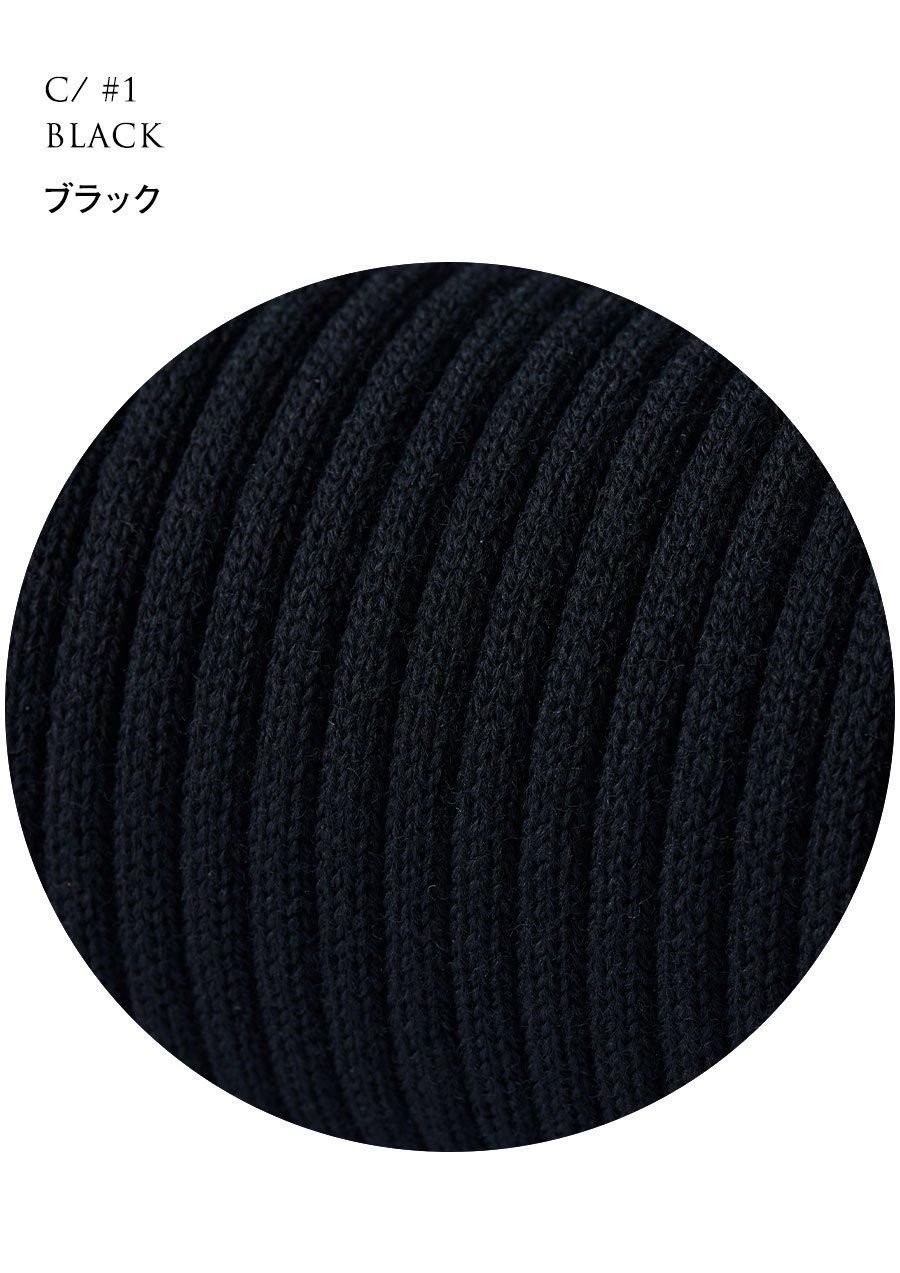 2024ss MANOF マノフ　DOUBLE LAYERED KNIT 黒 MANOF (マノフ) LAYERED KNIT TOPS / レイヤードニットトップス