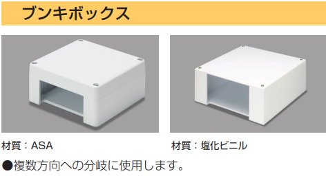 マサル工業 MDB512 ブンキボックス エムケーダクト付属品 ホワイト 5号