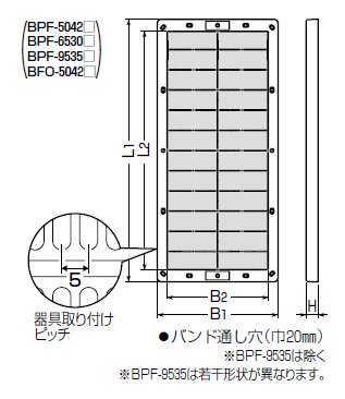 未来工業 BPF-6530J 取付自在板 樹脂製 ベージュ [代引き不可]の商品