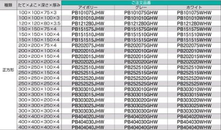 日動電工 PB101075JHW プルボックス 平蓋 正方形（ノック無