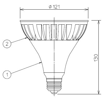 大光電機 LZA-91776E LEDランプ 非調光 昼白色 5000K 37°29W の商品 