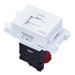 パナソニック WZ7519W 情報モジュラジャック(組立、CAT6A)(埋込型