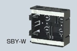 未来工業 SBY-W 深形スライドボックス 2ケ用 アルミ箔付 深さ45mm タッピンねじ付 [代引き不可]の商品詳細ページです。 ネットde電材