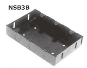 外山電気 NSB3B ブラックスイッチボックス3個用標準形 日本間 カバー 