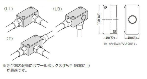 未来工業 PVU ユニバーサルボックス 1個3役！便利な専用ノック付