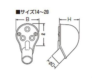 翌営業日発送】未来工業 MEC-16J エントランスキャップ 適合管VE-16