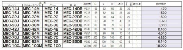 翌営業日発送】未来工業 MEC-70J エントランスキャップ 適合管VE