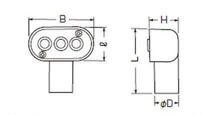 専用かんこうきゃく 未来工業 MTC-36 ターミナルキャップ 適合管VE-36 グレー