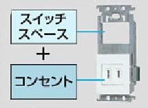 パナソニック WTF10015W コスモシリーズワイド21埋込スイッチスペ－ス