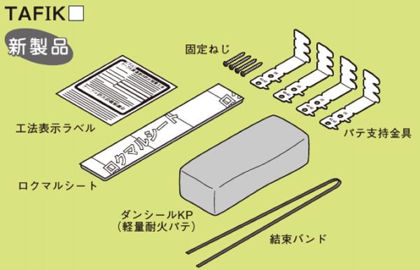 ネグロス TAFIK75 タフロックイチジカンパットキット （壁用） 適合開