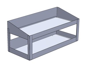 ジェフコム デンサン SCT-DT02 バンキャビネット 連結引き出し