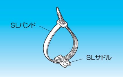 因幡電工 SL-300 エアコン用配管化粧カバー 配管固定サドル 結束バンド