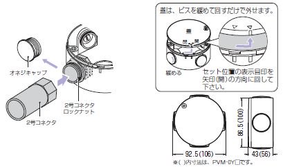 未来工業 PVM-0J 露出用丸形ボックス（ブランクタイプ） 1～4方出兼用