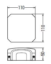 未来工業 TMLB-1W 天井モール付属品 分岐ボックス カベ白 [代引き不可