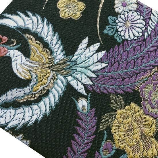 【gn224　紫　刺繍デザイン御朱印帳です 千糸繍院 御朱印帳 西陣織 金襴装丁/刺繍文字 蛇腹式48ページ