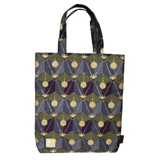 千糸繍院　西陣織 金襴 A4トートバッグ（裏地付き）　紫翠亀甲松