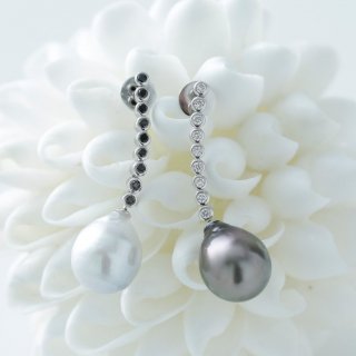 Black & White Drop earrings  