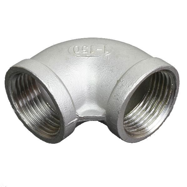 安価）ステンレス鋼製エルボRc3/8-Rc3/8(SUS304、ねじ式