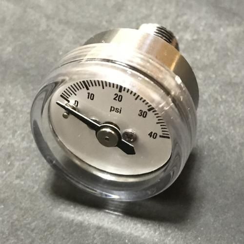 超小型圧力計 ( NPT1/8 , 25mm, 40psi )