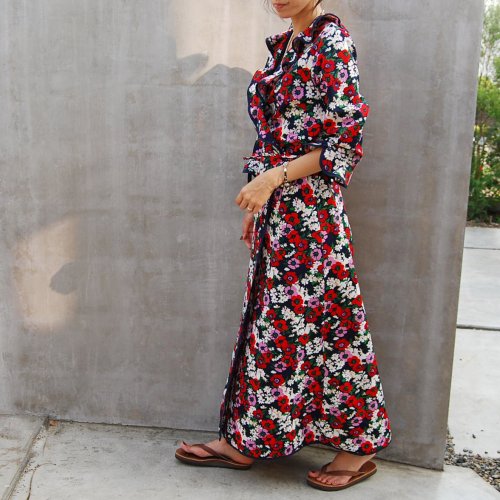 Flower Long Wrap Gown