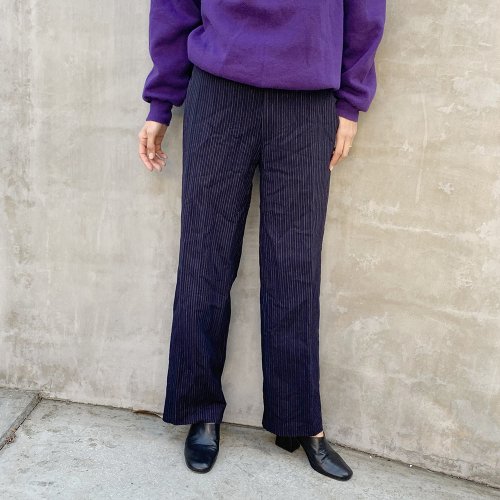 Dead stock Wool Slacks pants(Stripe)