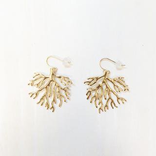 Coral Earring(gold)