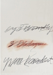 Cy Twombly: ポスター THREE DIALOGUES.2 PRINT (1977)